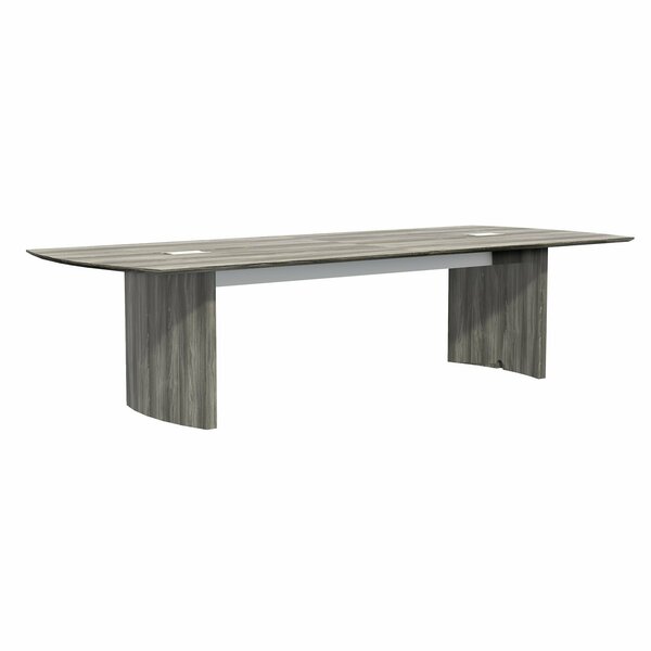 Mayline Rectangle Medinaâ„¢ 10' Conference Table, 120 X 48 X 29.5, Wood Top, Grey MNC10LGS